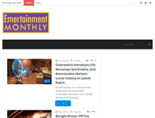 Tablet Screenshot of emertainmentmonthly.com